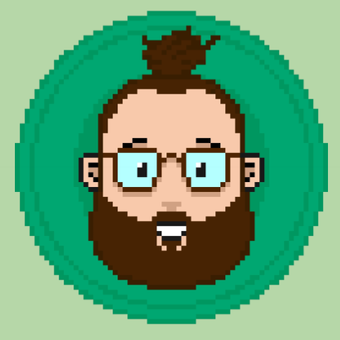 Josh Davis pixel-art portrait